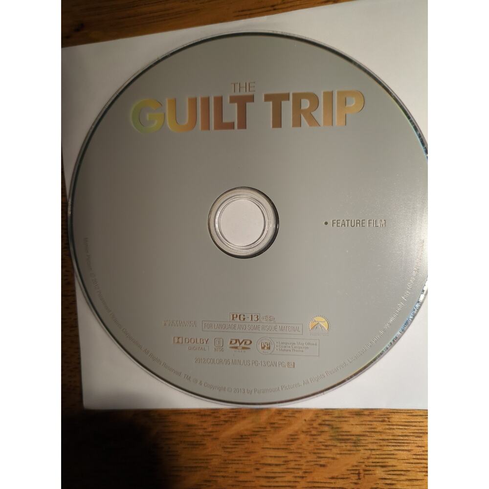 The Guilt Trip (DVD, 2013) DISC ONLY
